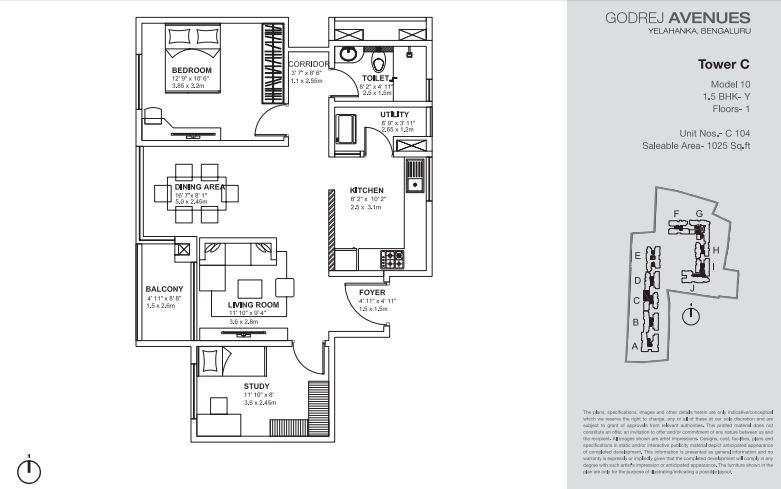 1.5 BHK Apartments/Flat Resale Yelahanka Godrej Avenues